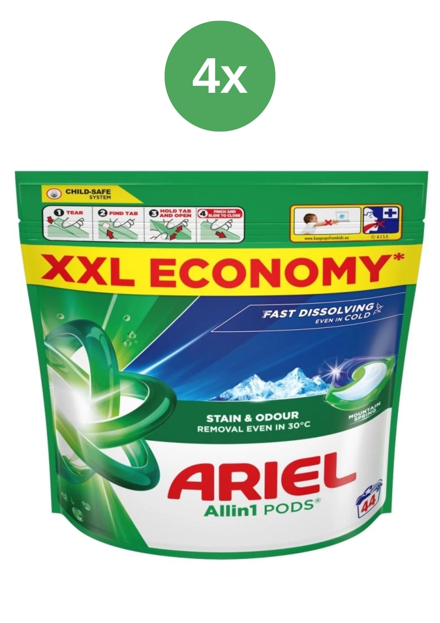Levně Ariel kapsle Mountain Spring sáček 4x44ks