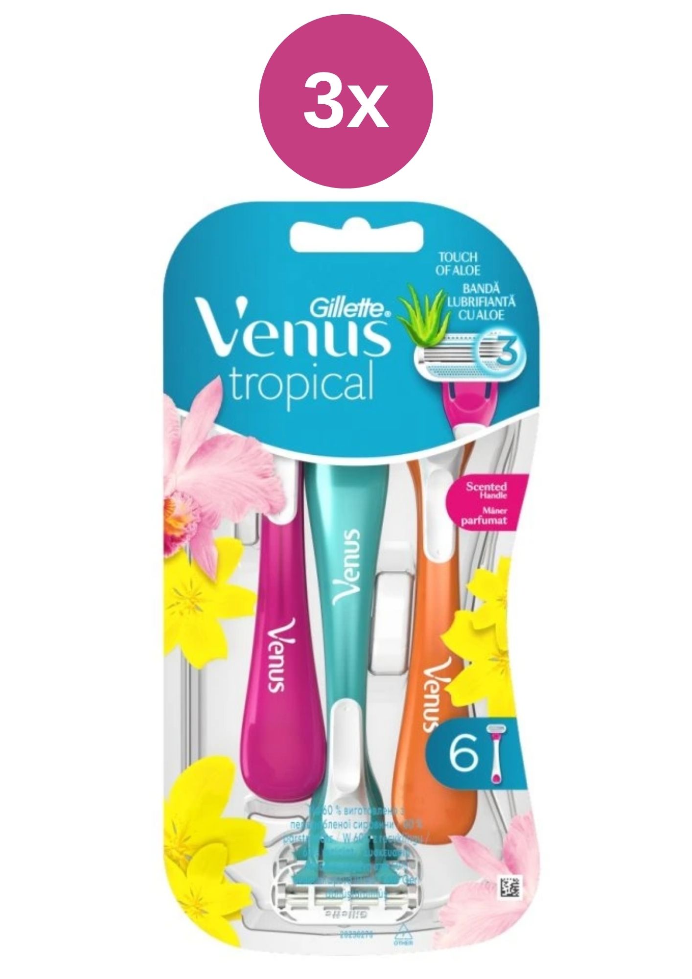 Venus jednorázholítko 3x(6ks/balení) Tropical