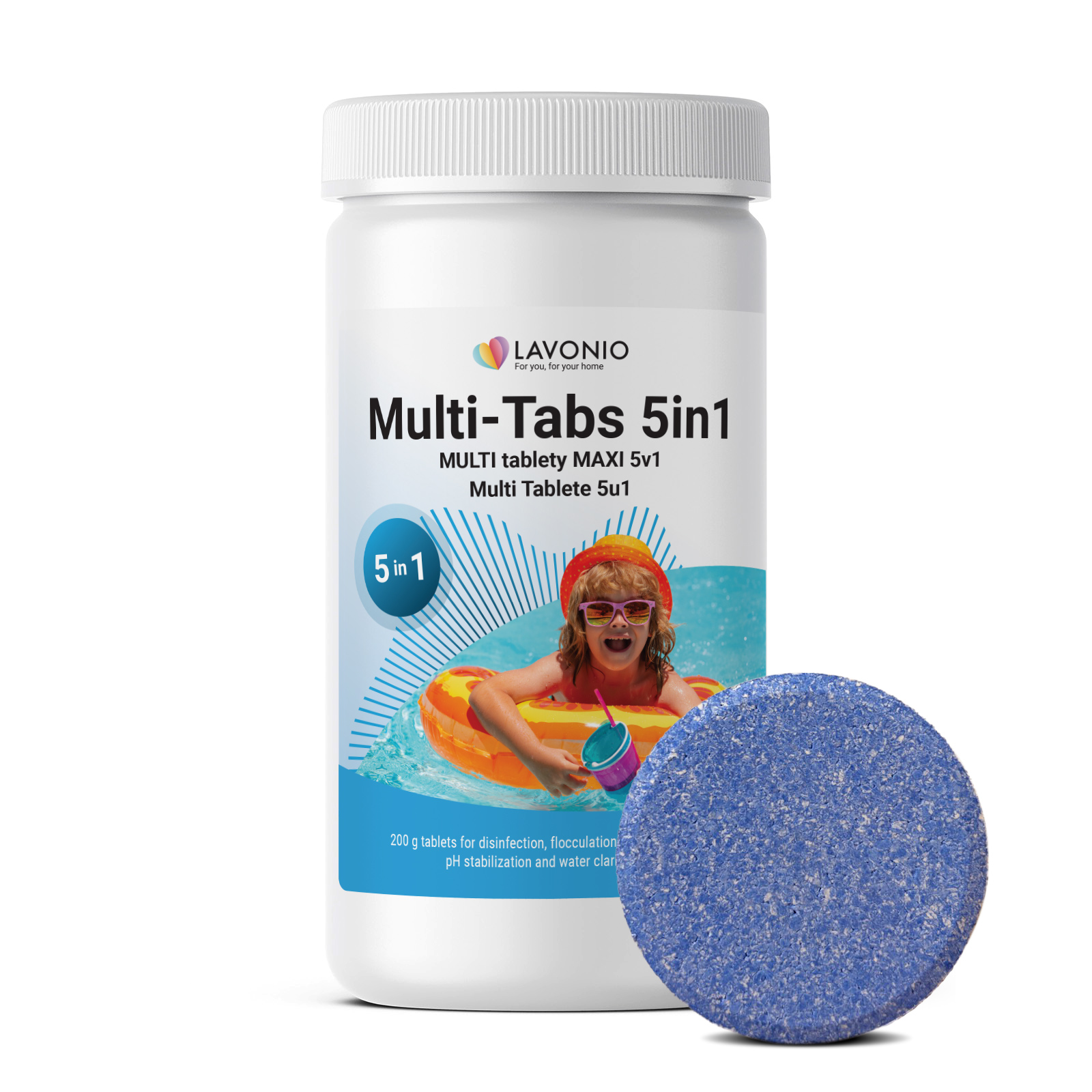Multi tablety pro bazen MAXI 5v1 1kg