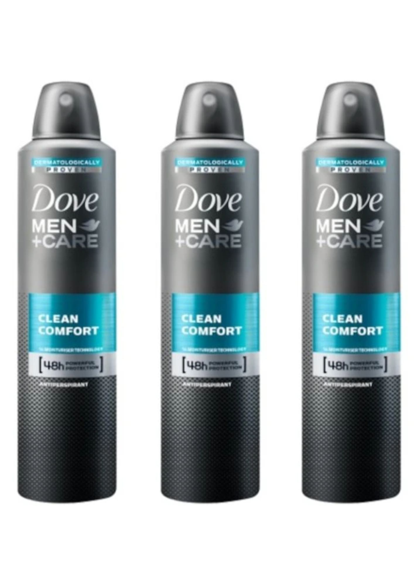 Levně Dove DEO Men 3x150ml Clean Comfort