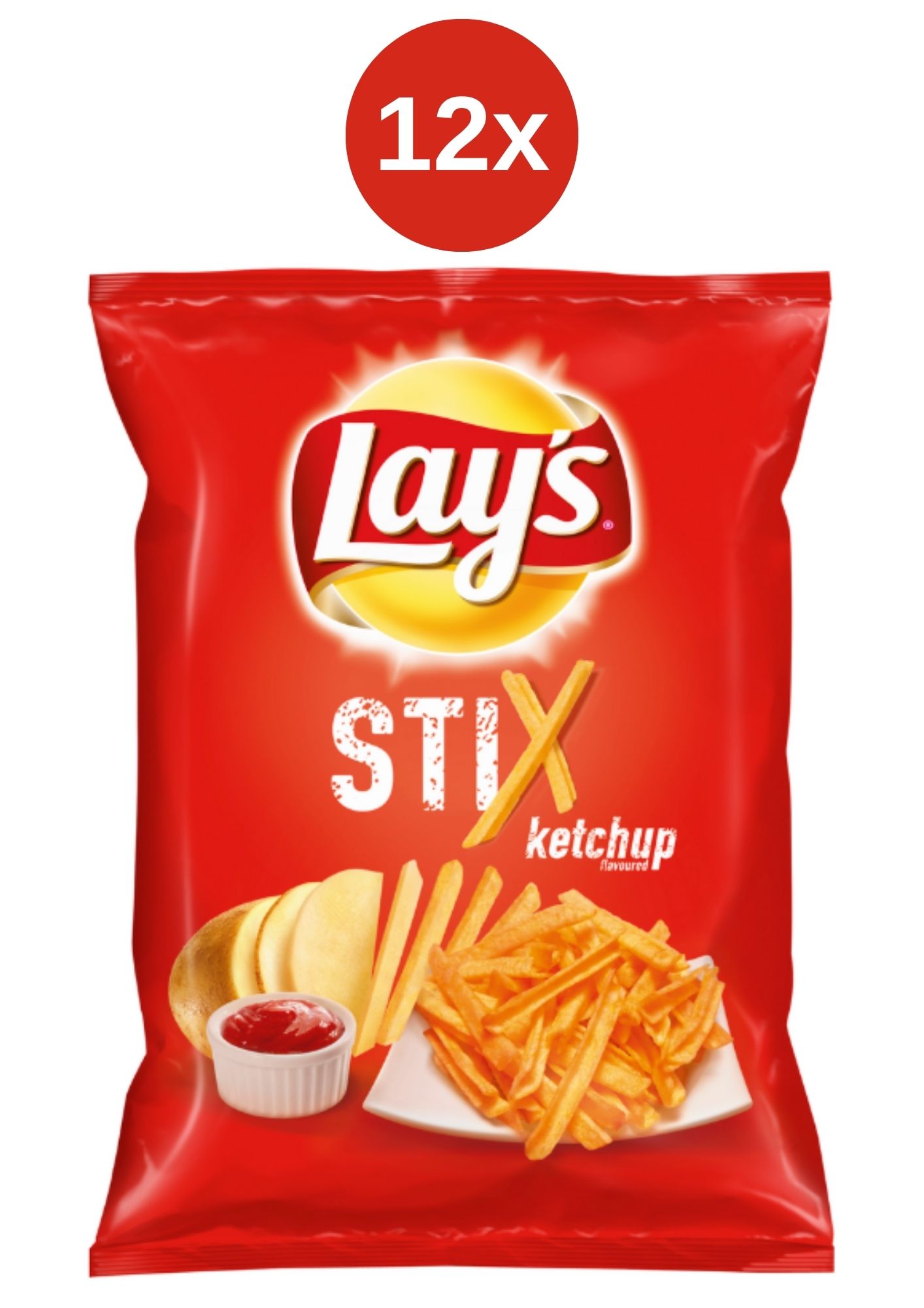 Levně Lay's Stix Ketchup chipsy 12x130 g