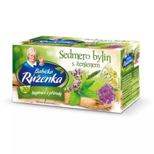 Babička Růženka čaj 7bylinženšen 40g
