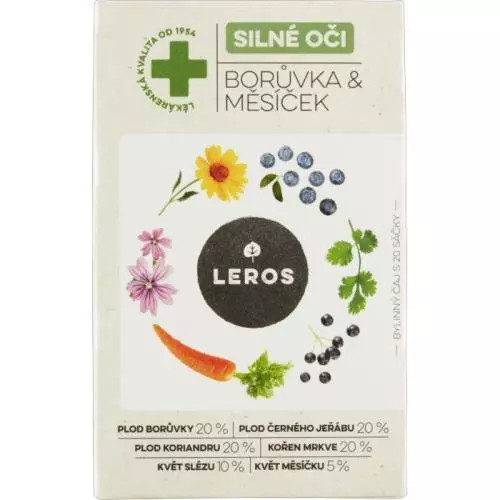LEROS Silné oči borůvka & měsíček 20 sáčků