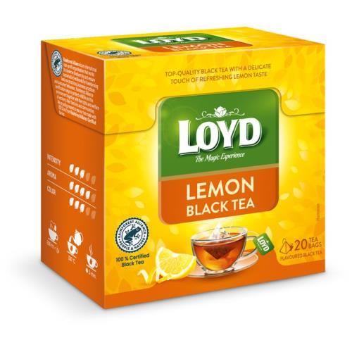Loyd Tea pyramida black lemon 34g
