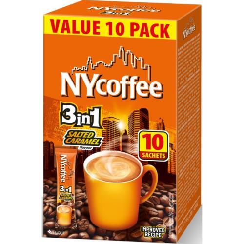 NYCoffee 3in1 salted caramel box10 140g