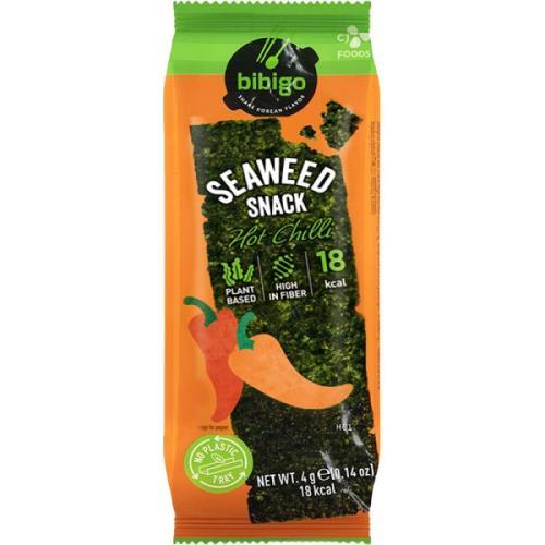 BIBIGO seaweed snack hot chilli flavour 4g