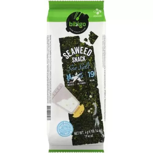 BIBIGO seaweed snack sea salt flavour 4g