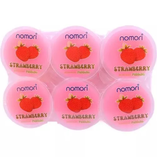 Levně NOMORI strawberry pudding with nata de coco 72g