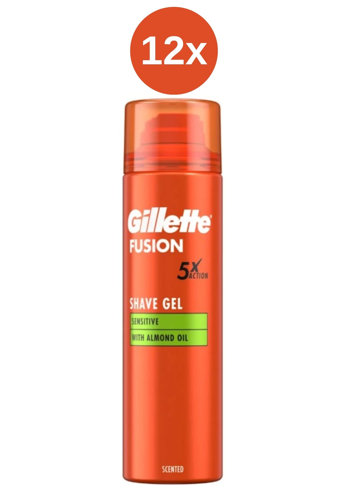 Levně Gillete Fusion gel 12x200ml Sensitive