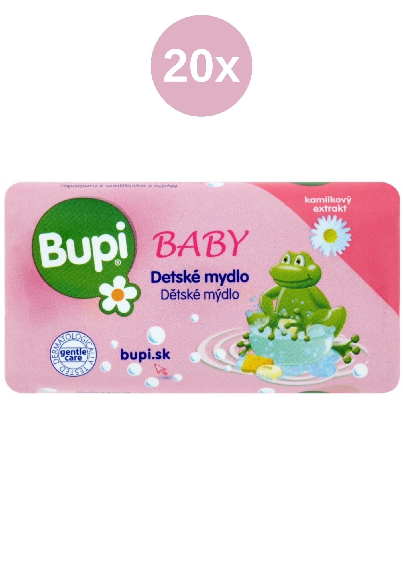 Levně Bupi Baby mýdlo s kamilkovým extraktem 20x100 g