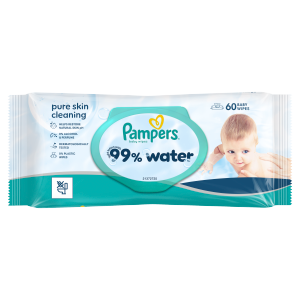 Pampers wipes (60ks/fol) Aqua zero plast