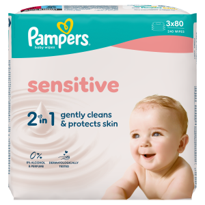 Pampers wipes (3x80/fol) Sensitive