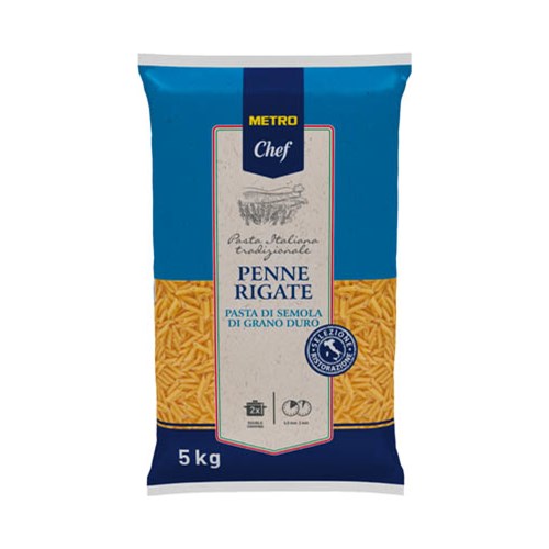 METRO Chef Penne Rigate těstoviny semolinové 5 kg