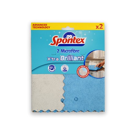 Levně Spontex X'tra Brilliant Utěrka z mikrovlákna 1 ks