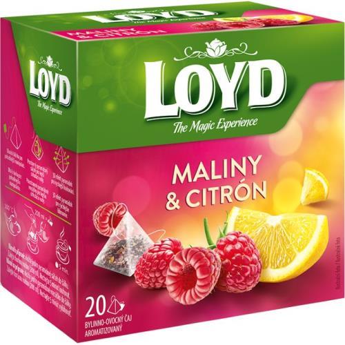 Loyd Tea pyramida maliny citrón 40g