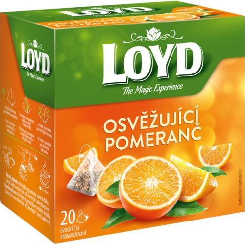 Loyd Tea pyramida osvěžující pomeranč 44g