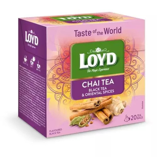 Loyd Tea pyramida world chai tea černý čaj & orientální koření 36g