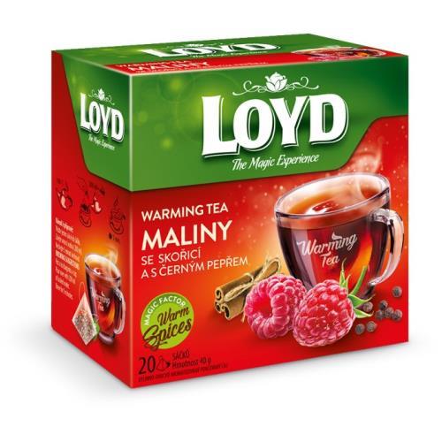 Loyd Warming Tea pyramida maliny skořice černý pepř 40g