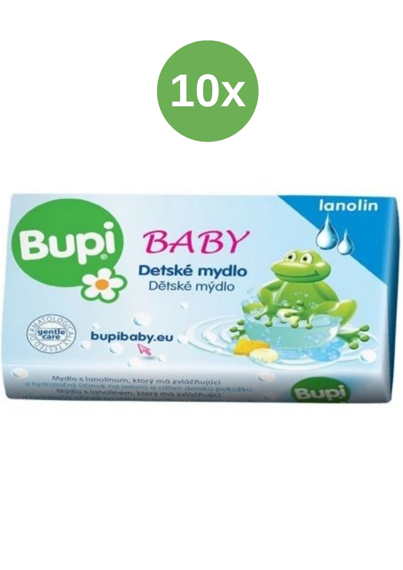 Levně Bupi dětské mýdlo 10x100g - Lanolin