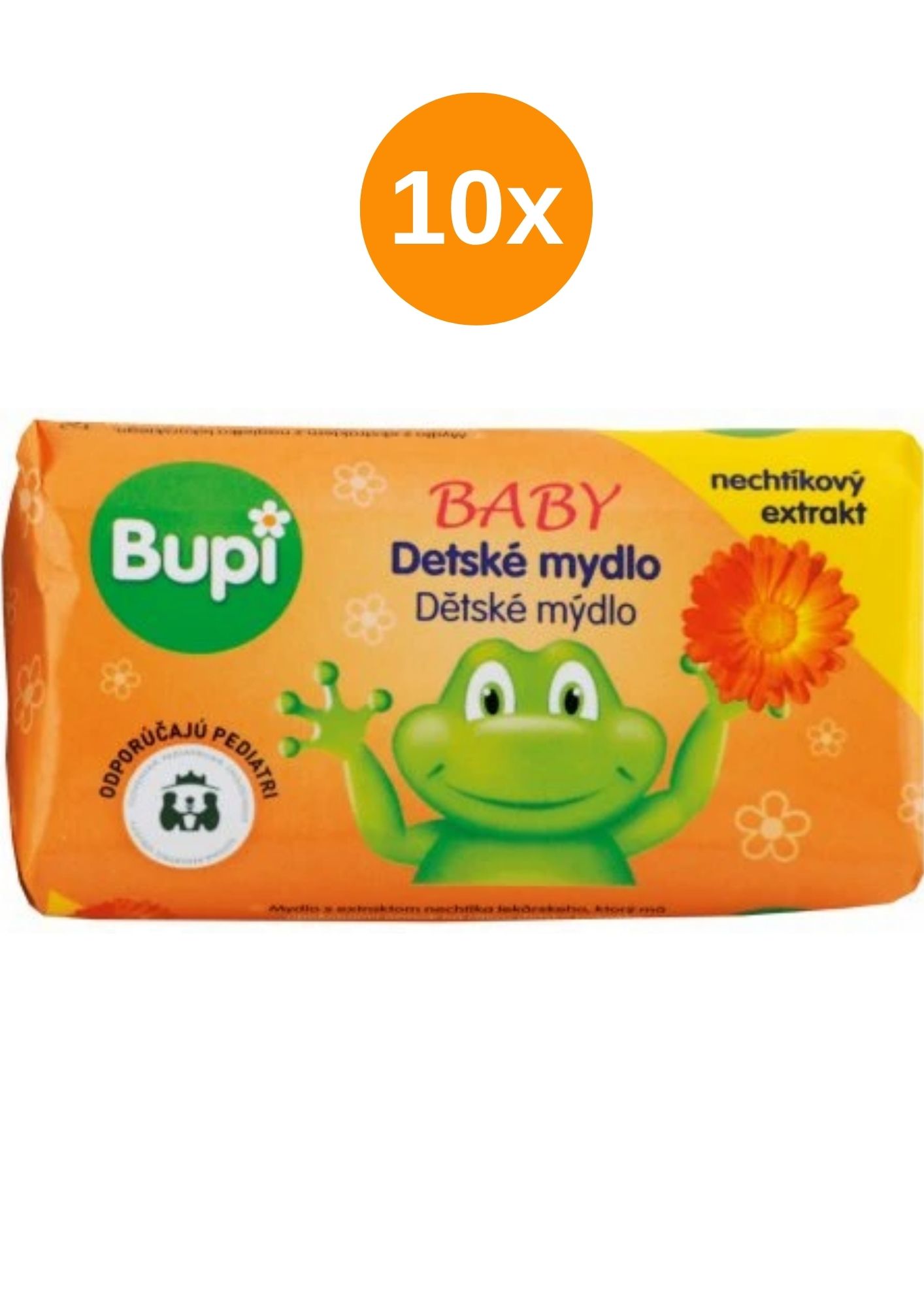 Levně Bupi dětské mýdlo 10x100g - Měsíček