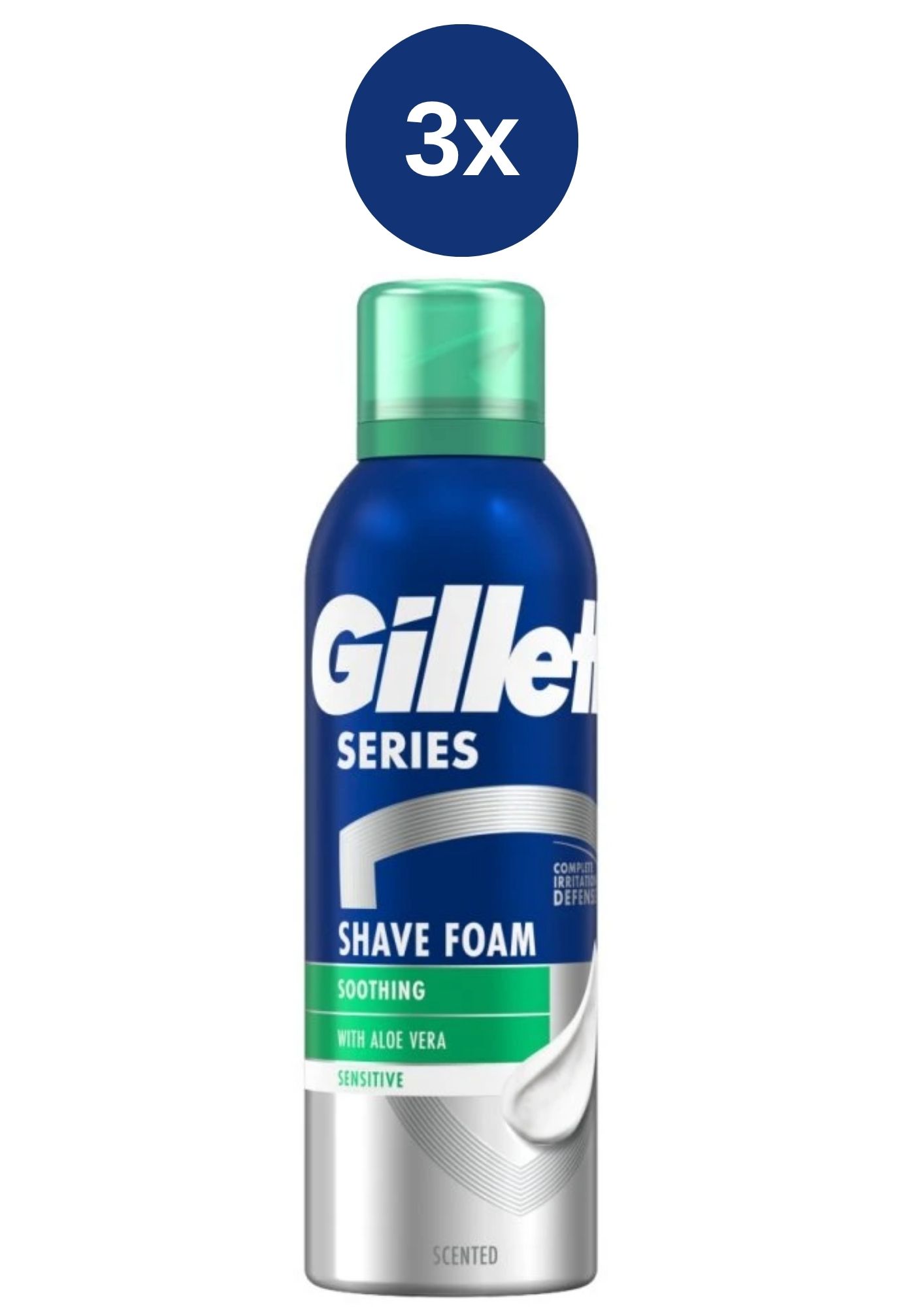 Levně GILLETTE SERIES gel 3x200ML SENSITIVE