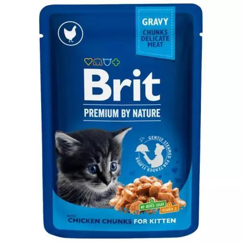 Levně Brit Premium kapsičky chicken chunks for kitten 100g