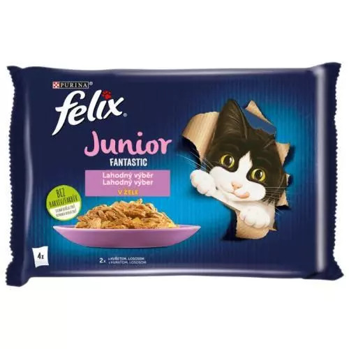 Felix cat kaps.-Fant.Multipack Junior v želé 4 x 85 g