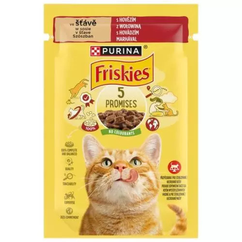 Friskies kapsička s hovězím 85g