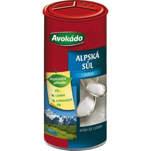 Avokádo alpská sůl s jódem 330g