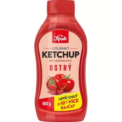 Spak kečup ostrý Gourmet 900g
