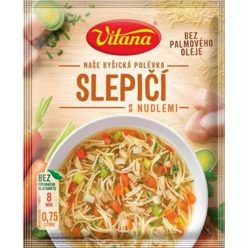 Vitana slepičí výva s nudlemi 50g