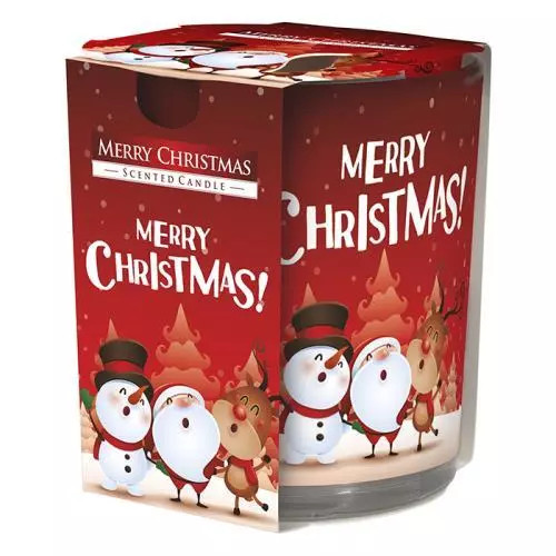 Bispol svíčka merry christmas sn72s-09 100g