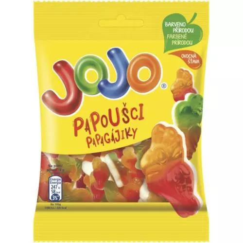 Jojo bonbóny papoušci 80g