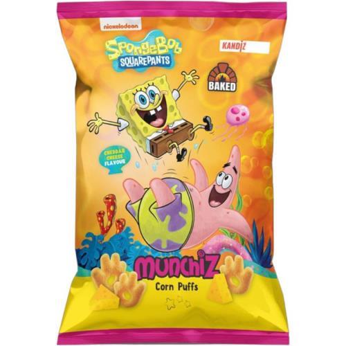 Munchiz cornpuffs spongebob cheddar cheese 40g