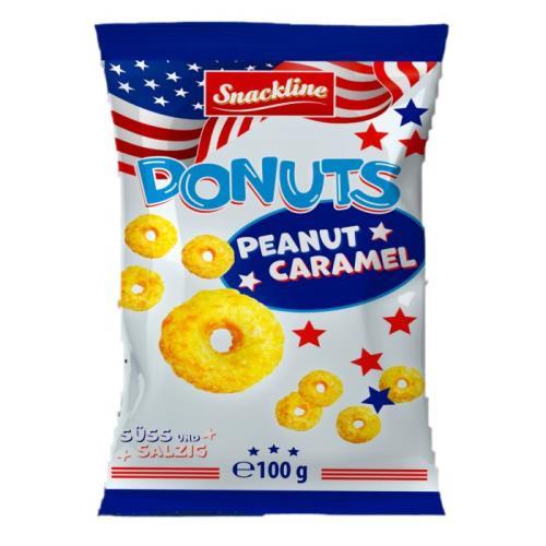 Snackline donuts peanut caramel 100g