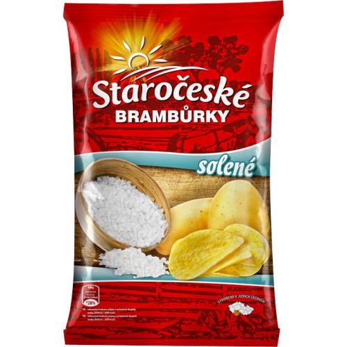 Staročeské brambůrky sůl 220g