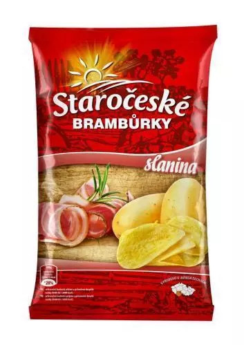 Staročeské brambůrky slanina 80g
