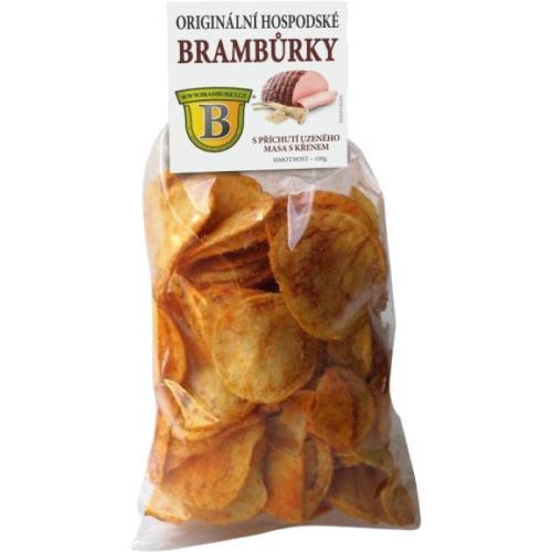 B brambůrky uzené s křenem 70g