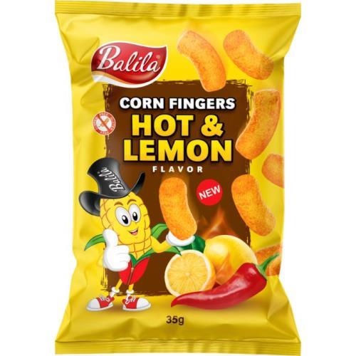 Balila corn puffs hot/lemon 35g