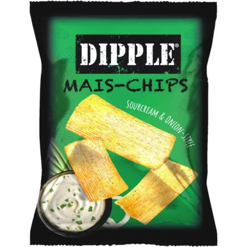 Dipple mais-chips sourcream & onion style 20g