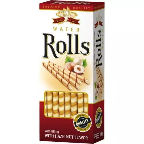 Cokiesland wafer rolls hazelnut 160g