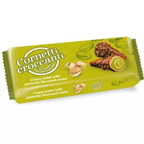 JIW cornetti croccanti wafer pistachio 100g