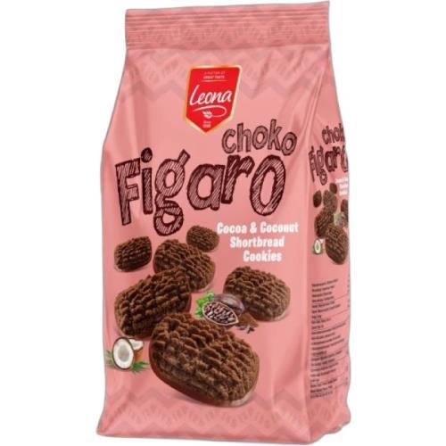 Leona Figaro cookies choco cocoa coconut shortbread 300g