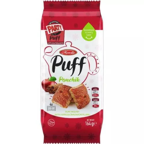 Levně Morello puff pastry ponchik apple 164g