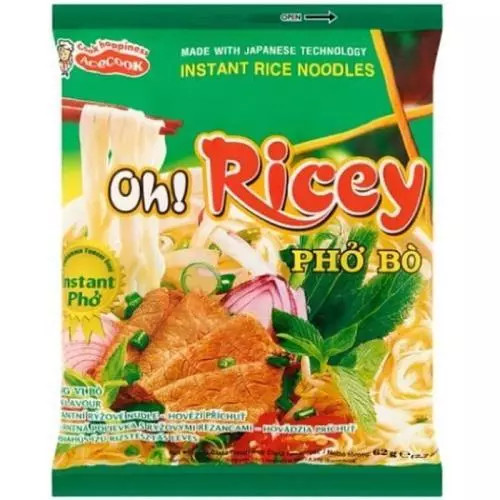 OH RICEY instantní rýžové polévka hovězí 63g (PHO BO)