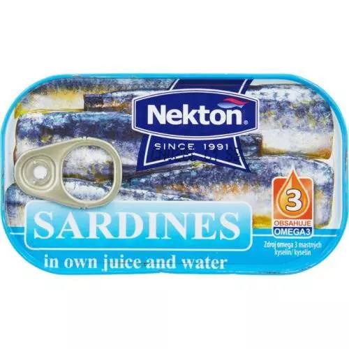 Nekton Eva Sardinky ve vlastní šťávě a vodě 125g