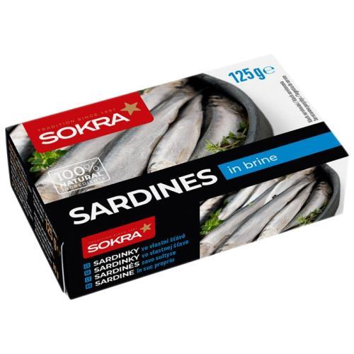 Sokra sardinky ve vlastní štávě 125g