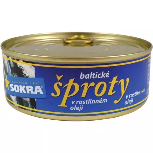 Sokra šproty baltické v oleji 240g