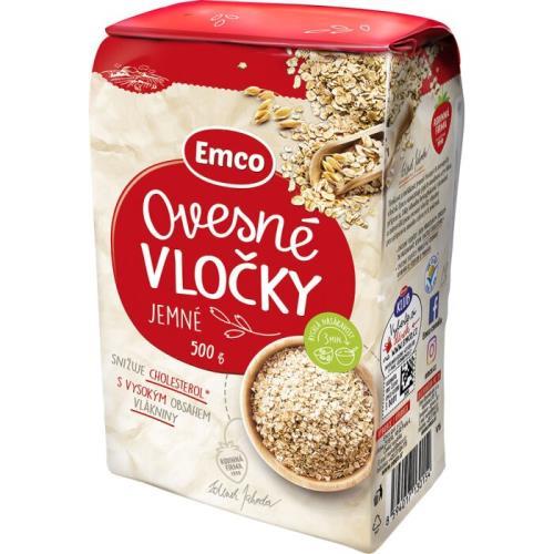 Emco ovesné vločky jemné 500g