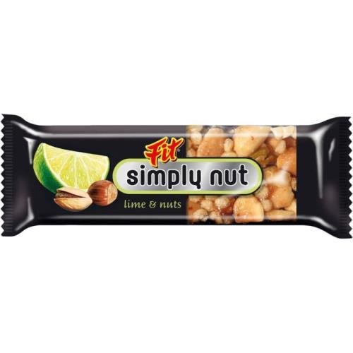 Fit Simply Nut tyčinka limeta&ořechy 35g